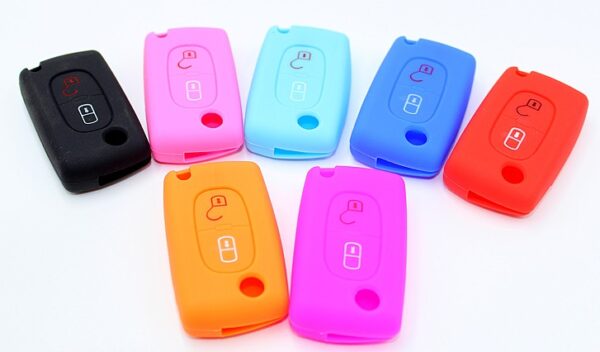 Silikonový obal na klíč Citroen / Peugeot / Fiat / Lancia  2 tlačítka