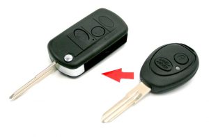 klíč dálkové ovládaní autoklíč land rover freelander defender discovery range rover lr4 lr2 lr3 sport evoque tlačítka obal